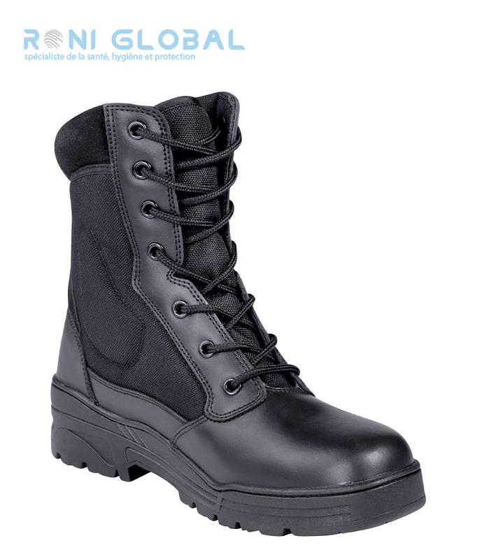 Ranger de sécurité noir antidérapant - MEGATECH START coque composite - Cityguard_0