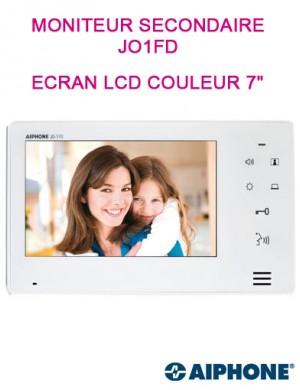 MONITEUR SECONDAIRE JO1FD POUR KITS JOS1V & JOS1F - AIPHONE - 130402