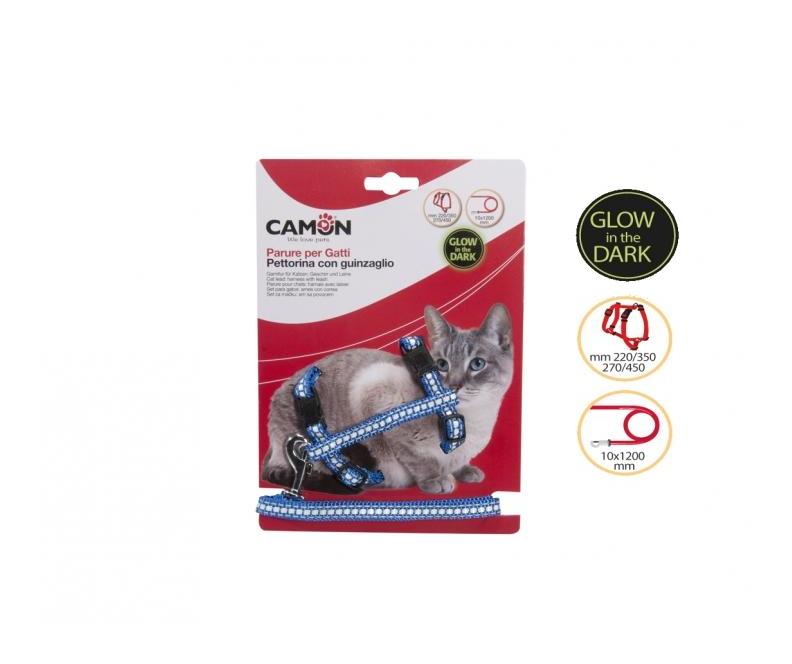 PARURE POUR CHATS-GLOW IN THE DARK 10X1200-6P - CAMON