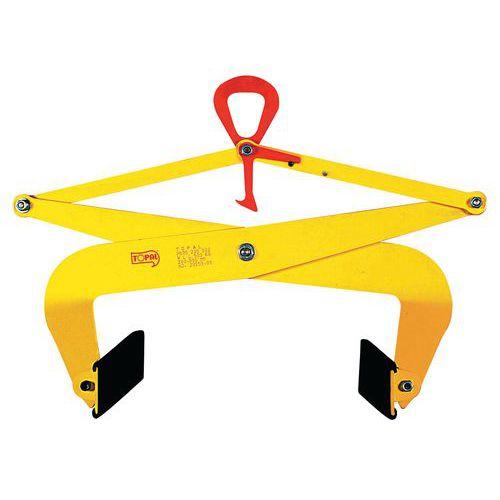 PINCE PB CMU=1000KG CAP PRISE=0/200 MM - TRACTEL