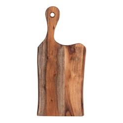 Planche à découper avec manche 45x20 cm - Bois massif marron - Wild Table Passion_0