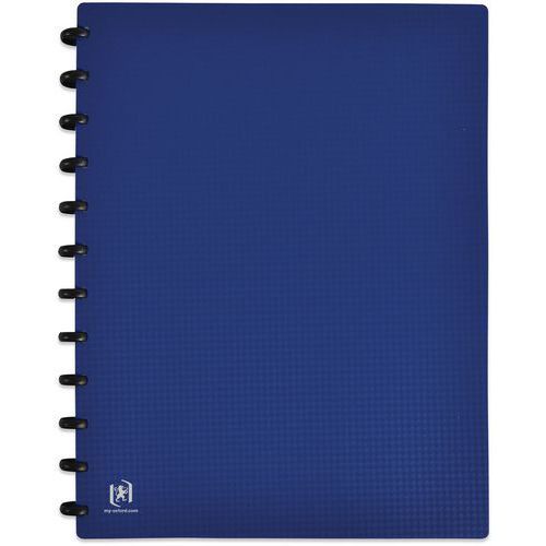 PROTÈGE-DOCS AMOVIBLE MEMPHIS A4 30POCH VARIOZIP PP BLEU
