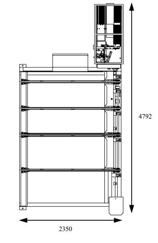 R 80 cn machines pour palettes - platon - destinée au tronçonnage des dés hauteur : 1730 mm_1