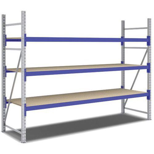 KIT RAYONNAGE DÉPART 2000X2700X800 MM 3 NIVEAUX 1500 KG - BITO