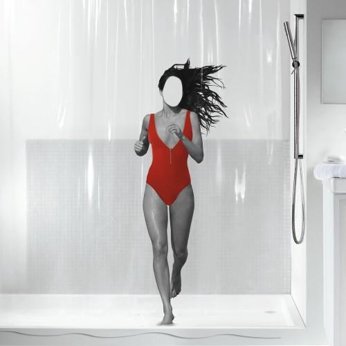 RIDEAU DE DOUCHE - PEVA - 180X200CM- DANA SPIRELLA