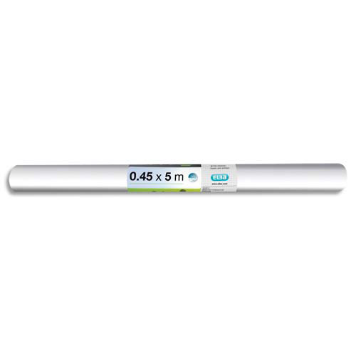 ROULEAU COUVRE LIVRE ADHESIF EN POLYPRO LISSE 5/100EME - 0,45X5M - INCOLORE