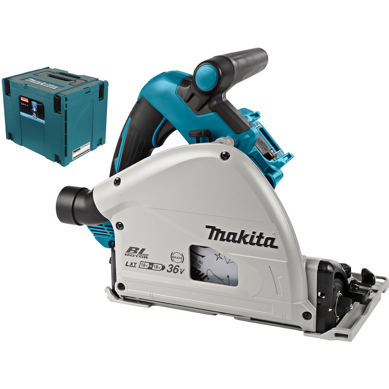 SCIE PLONGEANTE SANS FIL MAKITA DSP600ZJ (MACHINE SEULE) 2X18V LI-ION Ø165MM