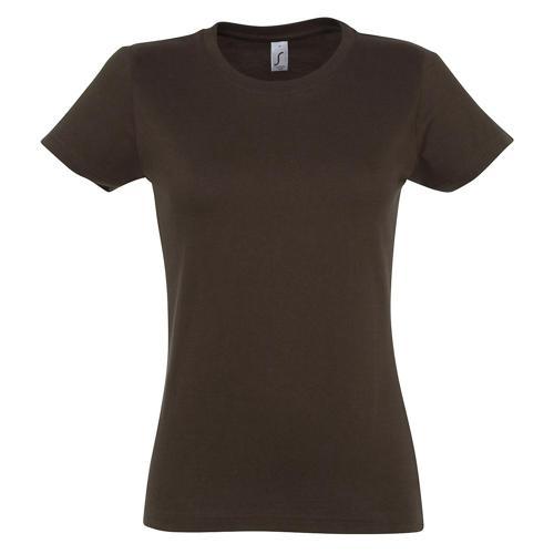 TEE-SHIRT PERSONNALISABLE ACTIVE 190 G FEMME CHOCOLAT