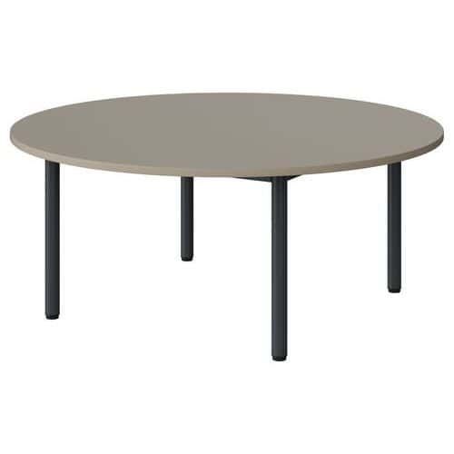 TABLE MALIBU Ø 120 T1 4P STRA ABS GRIS U727/GRIS 7016