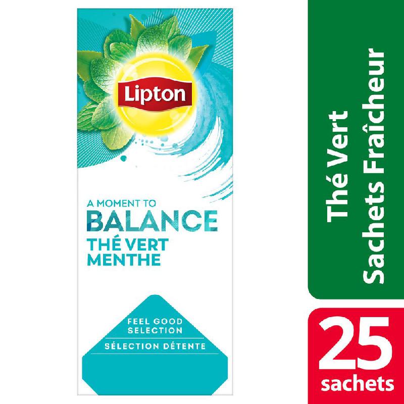 THE VERT GOÛT MENTHE LIPTON - BOÎTE DE 25 SACHETS
