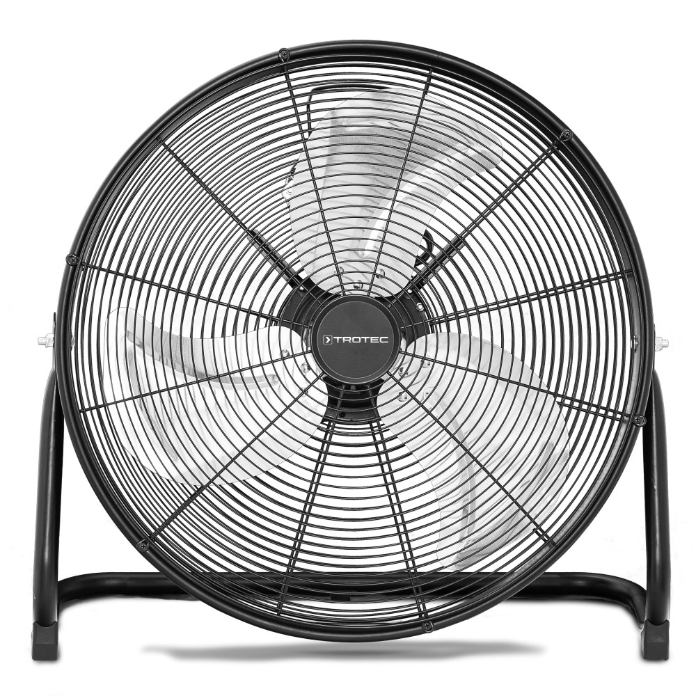 Ventilateur de sol TVM 20 D - 3 vitesses, tête inclinable 360°, design tambour, 120 W_0