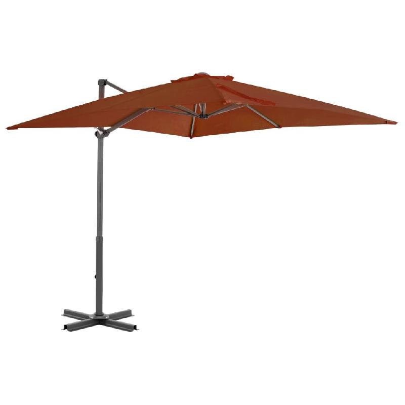 VidaXL Parasol de jardin en porte-à-faux avec mât en aluminium Modèle Sirius Nova - rouge 312305_0