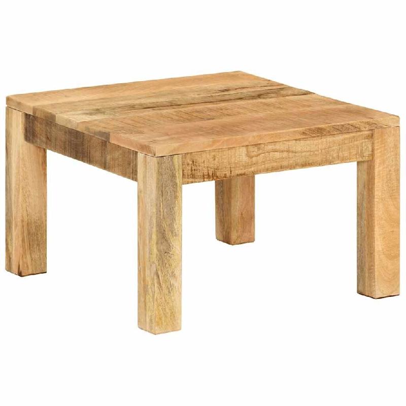 VidaXL Table basse 55x55x35 cm Bois de manguier massif Modèle Cascade Plus - Bois massif 350321_0