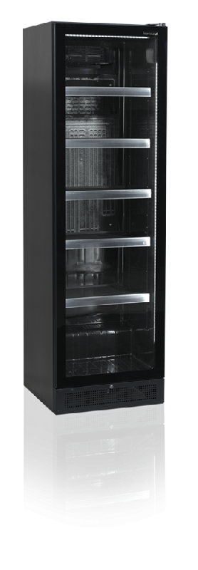 Vitrine réfrigérée noire scu1425 frameless TEFCOLD_0