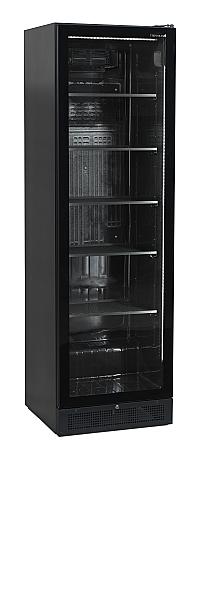 Vitrine réfrigérée noire porte vitrée sans cadre led 387 litres - SCU1425 FRAMELESS_0