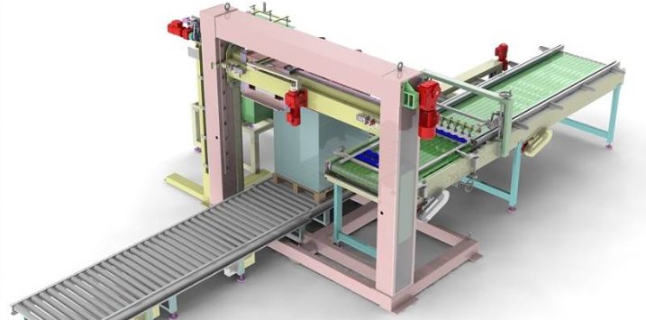 Ad ec/fc 30 hercules - dépalettiseurs pour boîtes pleines - clevertech france - automatiques à tête mobile_0