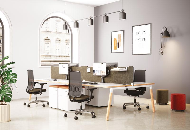 Bureau ilôt central - 180-cm,boucle,4-postes_0
