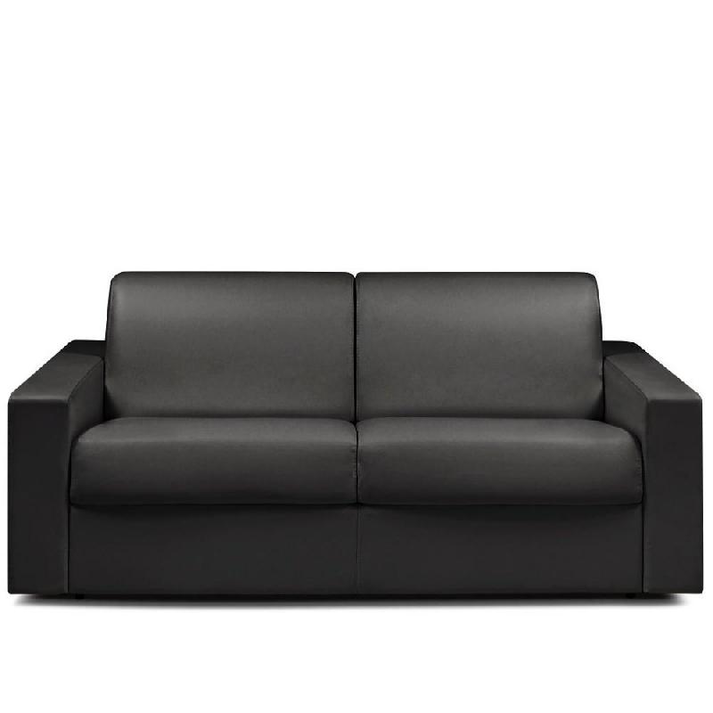 CANAPÉ CONVERTIBLE MIDNIGHT EXPRESS 120CM MATELAS 16CM POLYURÉTHANE NOIR_0