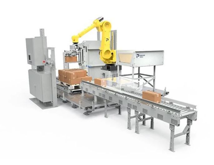 Cellule modulaire de palettisation robotisée RPM - Premier Tech Chronos - Flexibilité et installation rapide_0