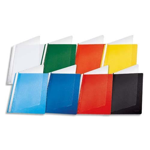 CHEMISE DE PRESENTATION A LAMELLE PERGAMY - A4 - POLYPROPYLENE 17/100EME - COLORIS ASSORTIS