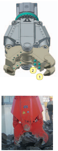 Cisaille TOPCUT avec mâchoire 'H' pour TOPCUT 550 - Wimmer - pelles 16 à 75 tonnes, rotation 360°_0