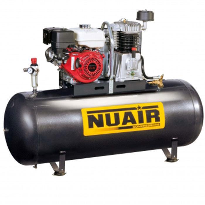 Compresseur d'air à piston thermique 200L - moteur Honda 9 CV NUAIR - 11574700_0