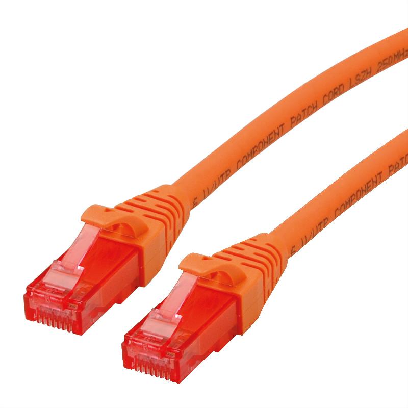 Cordon ROLINE UTP Cat.6, LSOH, Component Level, orange, 0,3 m_0