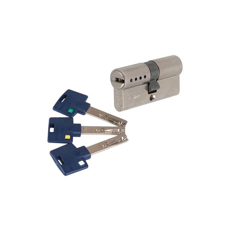 Cylindre De Serrure Interactif Mul-T-Lock Avec Bouton 40/50mm - Neuf