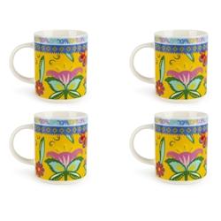 Excelsa lot de 4 mug Gipsy Soul porcelaine 30 cl multicolore - multicolore porcelaine 68037_0