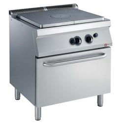 Fourneau taque coup de feu - Four gaz GN 2/1 - Plaque en fonte et structure inox - G17/TF8-AGA_0