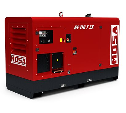 GE 110 FSX - Groupe électrogène industriel supersilencieux - Mosa - Triphasé 110 kVA (88 kW) stand-by_0