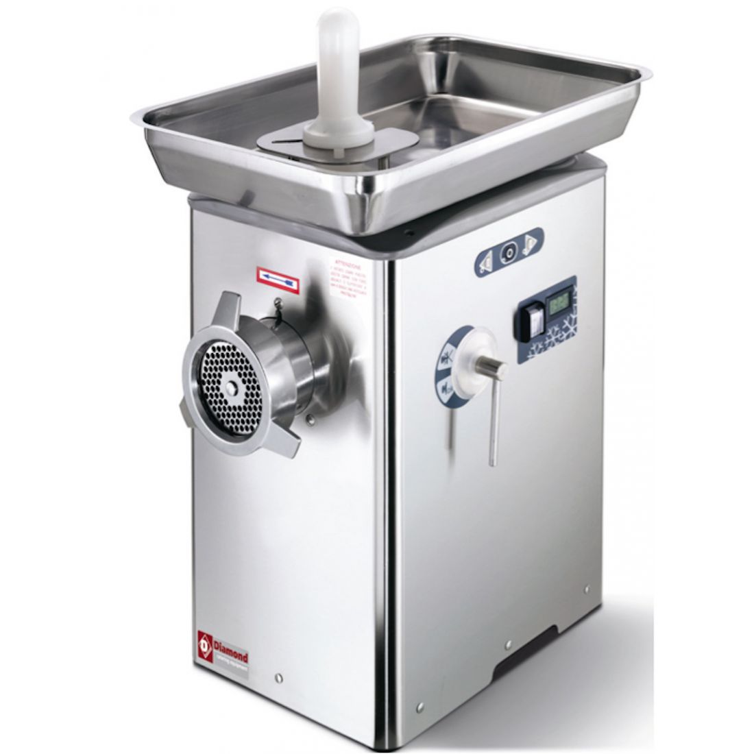 Hachoir à viande réfrigéré Diamond - 650 kg/h - Acier inox AISI 304 - Compact et silencieux_0