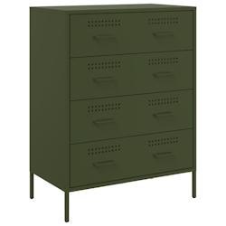 Helloshop26 - Buffet bahut commode armoire meuble de rangement organisateur cuisine salle de séjour salon olive 68 x 39 x 89 cm 02_0036592 - 30002129_0