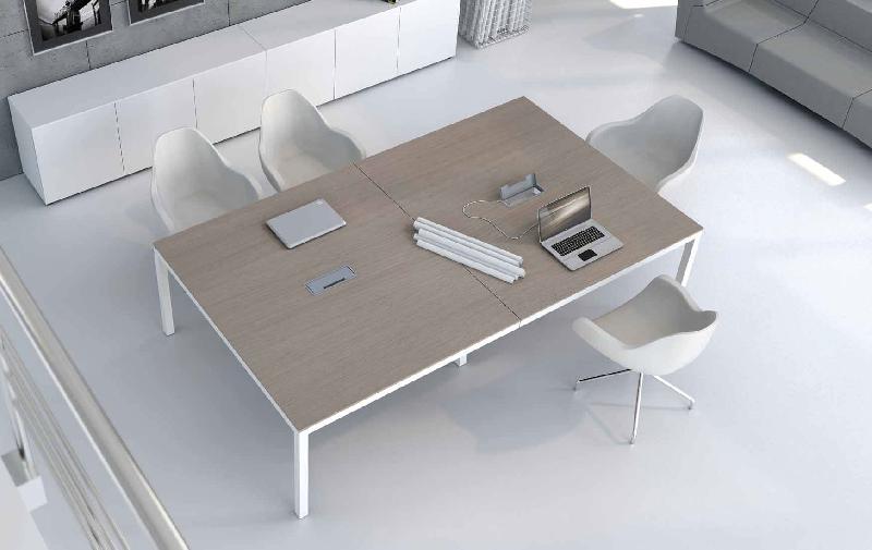 IMPULS / TABLE DE RÉUNION RECTANGULAIRE 240 X 140 CM BLANC_0