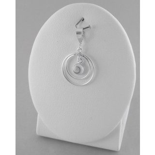 PENDENTIF OEIL DE SAINTE LUCIE ET ARGENT 92.5