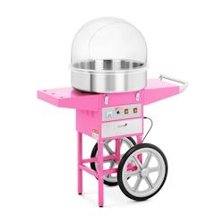 Royal Catering Machine à barbe à papa avec chariot, contrôle thermostat et Rotation, 1200 W, Couleur Rose, 52 cm - rose multi-matériau 4260223023187_0