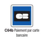 Panneau de signalisation d'indication type C64b - signalisation verticale de police - formats de 350 à 1500 mm_0