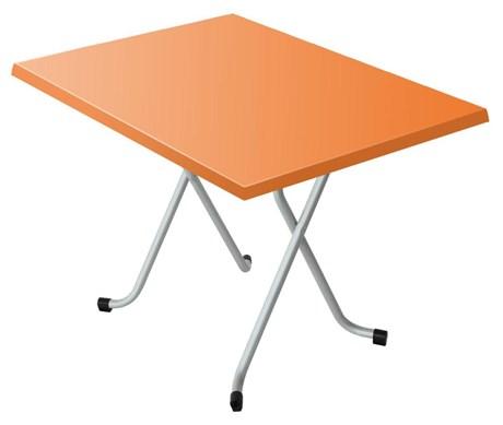 TABLE DE TERRASSE ALSACE ORANGE 110 X 70 CM