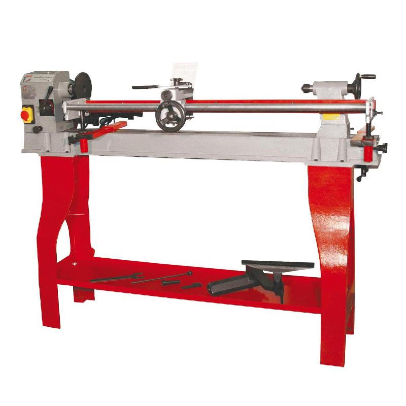 Tour à bois avec copieur Holzmann VD1100N - 400V - variateur de vitesse mécanique et piètement en fonte_0