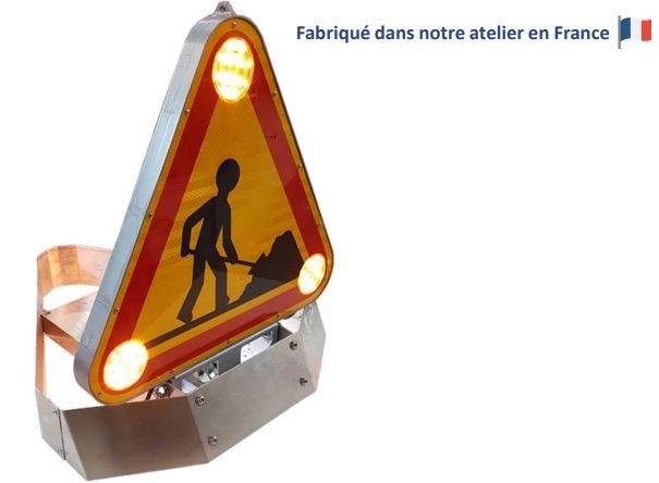 Triflash relevage électrique 500mm - Carter aluminium - 6 plots LED puissants - Référence 254485_0