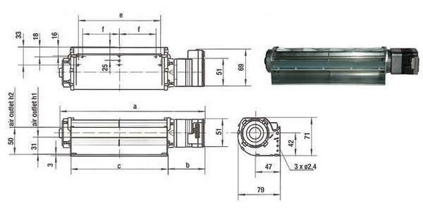 Ventilateur tangentiel qlk45/2400 a32 24v ebmpapst-xnw_0