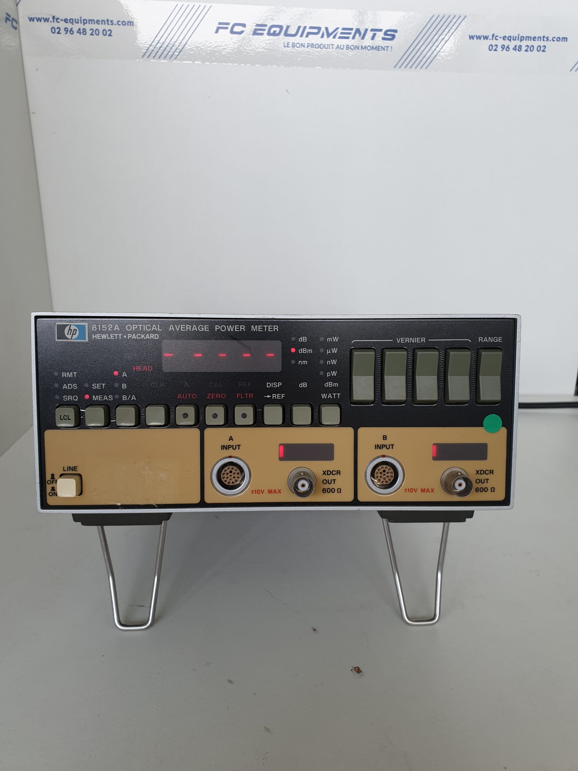 8152a - mesureur de puissance optique - keysight technologies (agilent / hp) - 2 inputs 450 - 1700 nm - mesures de paramètres optiques_0