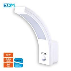 Applique Extérieure Led 10W 750Lm 6400K Ip54 6,6X18,8X25Cm Avec Détecteur de Mouvement Edm - 8425998325362_0