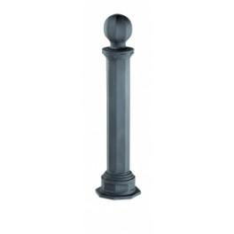 Borne fonte antique - Réalisée en fonte avec finition peinture noire - 14 kg ou 15 kg_0