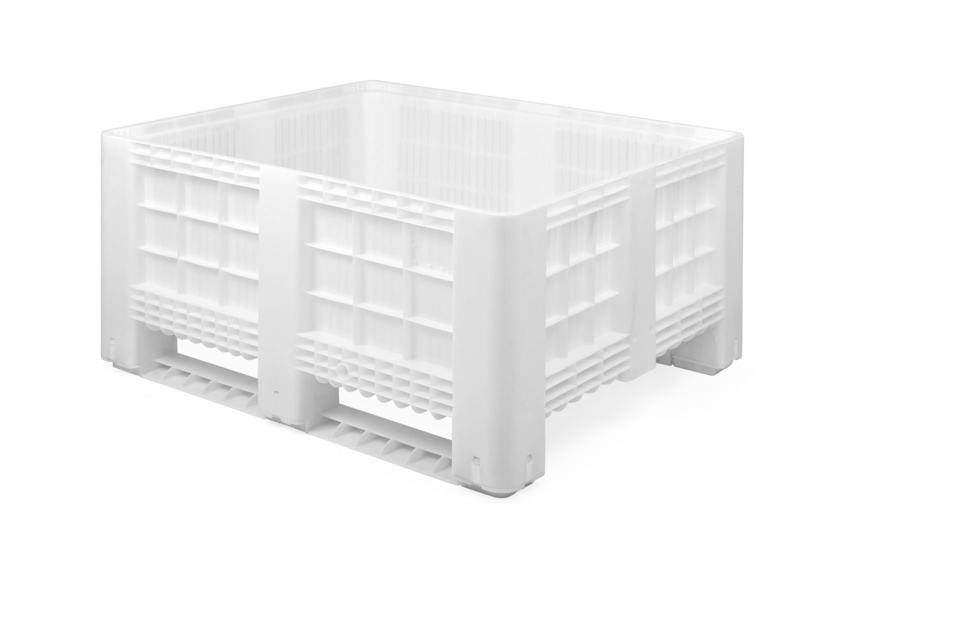 Caisse-palette monobloc étanche en plastique - 120 x 100 cm - Hauteur 90 cm - Capacité 800 litres - Modèle CaissPal Embalogik_0