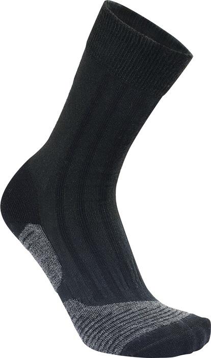 Chaussettes de randonnée MT2 Trekking Basic taille 39-41 noir - MEINDL - Renforcées talon et orteils, norme Ökotex_0