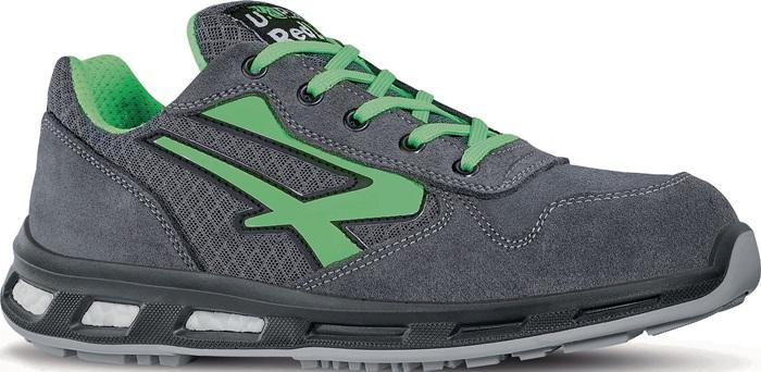 Chaussure de sécurité Point pointure 42 grise/verte S1P SRC EN ISO 20345 cuir velours/nylon U.POWER_0