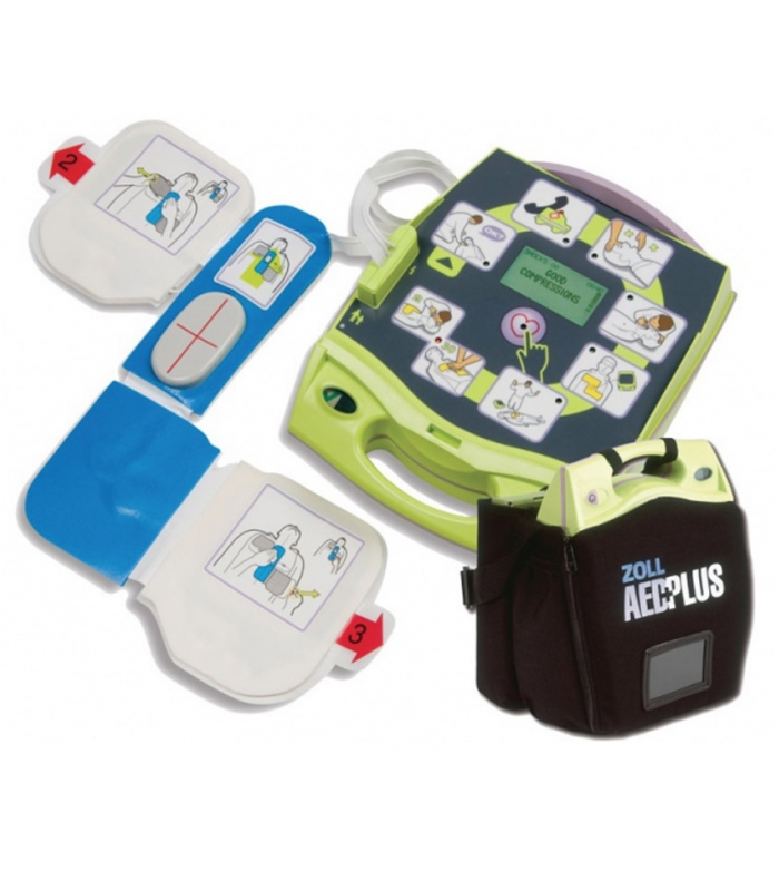 Défibrillateur semi-automatique Zoll AED Plus - défibrillateur biphasique avec Real CPR Help_0