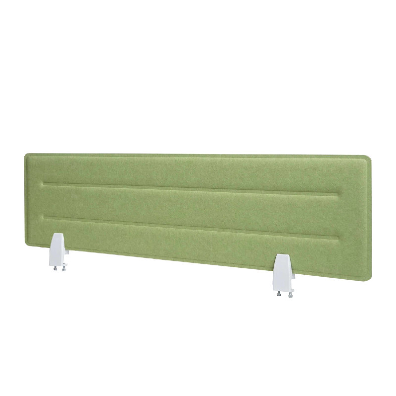 Décoshop26 - Cloison pour bureau panneau d'affichage d'isolation phonique 100 x 30 cm en tissu vert 04_0006439 - 3000261766735_0