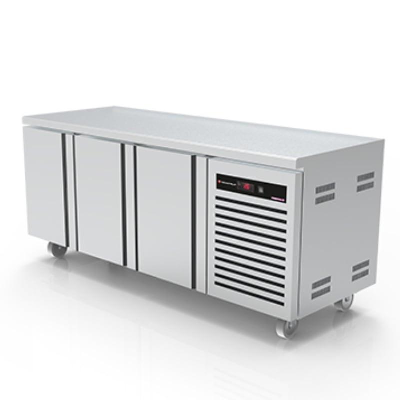 Desserte réfrigérée Technitalia 2 à 4 portes - centrale - profondeur 700 mm - froid ventilé - tropicalisé +43°C_0